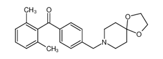 Picture of (2,6-dimethylphenyl)-[4-(1,4-dioxa-8-azaspiro[4.5]decan-8-ylmethyl)phenyl]methanone