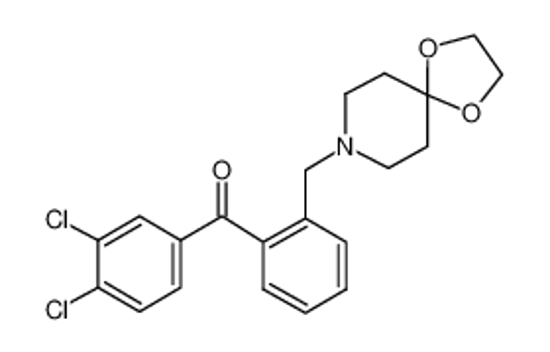 Picture of (3,4-dichlorophenyl)-[2-(1,4-dioxa-8-azaspiro[4.5]decan-8-ylmethyl)phenyl]methanone