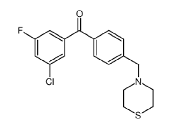 Imagem de (3-chloro-5-fluorophenyl)-[4-(thiomorpholin-4-ylmethyl)phenyl]methanone