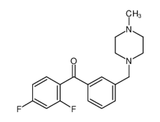 Picture of (2,4-difluorophenyl)-[3-[(4-methylpiperazin-1-yl)methyl]phenyl]methanone