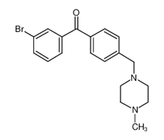 Изображение (3-bromophenyl)-[4-[(4-methylpiperazin-1-yl)methyl]phenyl]methanone