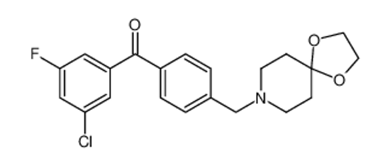 Picture of (3-chloro-5-fluorophenyl)-[4-(1,4-dioxa-8-azaspiro[4.5]decan-8-ylmethyl)phenyl]methanone