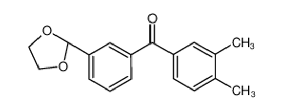 Imagem de (3,4-dimethylphenyl)-[3-(1,3-dioxolan-2-yl)phenyl]methanone