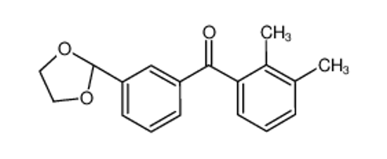 Изображение (2,3-dimethylphenyl)-[3-(1,3-dioxolan-2-yl)phenyl]methanone