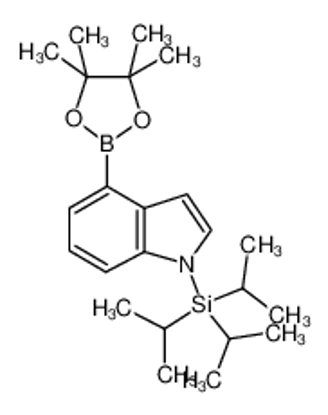 Показать информацию о tri(propan-2-yl)-[4-(4,4,5,5-tetramethyl-1,3,2-dioxaborolan-2-yl)indol-1-yl]silane