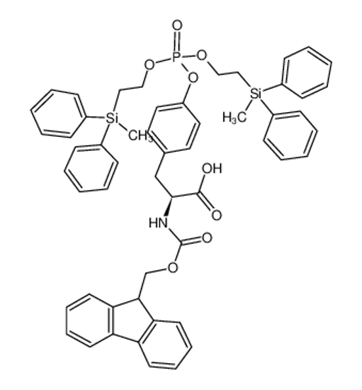 Изображение (2S)-3-[4-[bis[2-[methyl(diphenyl)silyl]ethoxy]phosphoryloxy]phenyl]-2-(9H-fluoren-9-ylmethoxycarbonylamino)propanoic acid