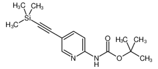 Imagem de (5-Trimethylsilanylethynyl-pyridin-2-yl)-carbamic acid tert-butyl ester