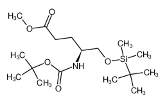 Picture of methyl 5-[tert-butyl(dimethyl)silyl]oxy-4-[(2-methylpropan-2-yl)oxycarbonylamino]pentanoate