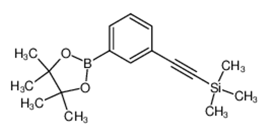 Picture of trimethyl-[2-[3-(4,4,5,5-tetramethyl-1,3,2-dioxaborolan-2-yl)phenyl]ethynyl]silane