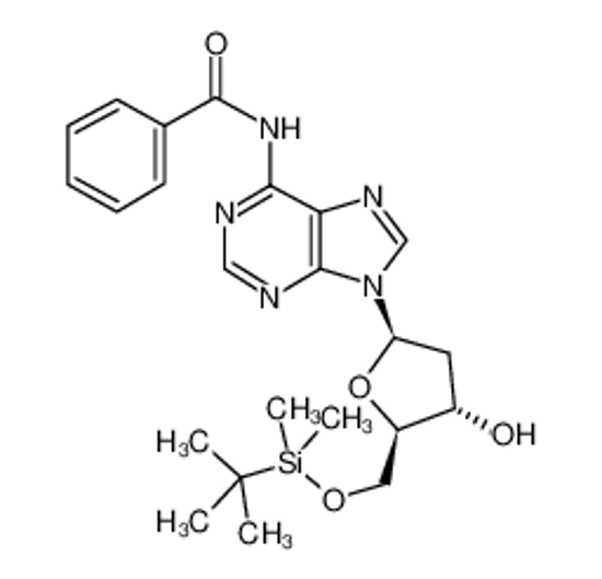 Picture of [(2S,4S,5R)-2-(6-benzamidopurin-9-yl)-4-hydroxy-5-[(2-methylpropan-2-yl)oxymethyl]oxolan-2-yl]-dimethylsilicon