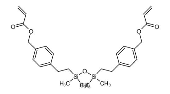 Picture of [2-[[dimethyl-(1-phenyl-3-prop-2-enoyloxypropan-2-yl)silyl]oxy-dimethylsilyl]-3-phenylpropyl] prop-2-enoate