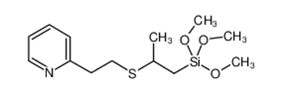 Picture of trimethoxy-[2-(2-pyridin-2-ylethylsulfanyl)propyl]silane