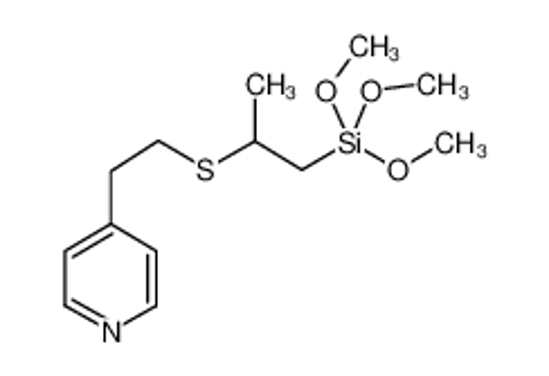 Picture of trimethoxy-[2-(2-pyridin-4-ylethylsulfanyl)propyl]silane