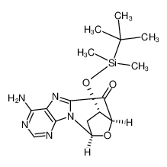 Picture of 3'-O-(T-BUTYLDIMETHYLSILYL)-5'-OXO-8,5'-CYCLO-2'-DEOXYADENOSINE