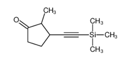 Picture of Cyclopentanone, 2-methyl-3-[(trimethylsilyl)ethynyl]- (9CI)