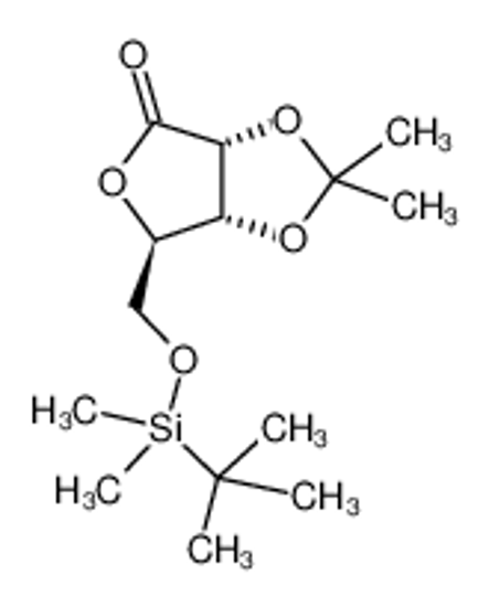 Picture of (3aR,6R,6aR)-6-[[tert-butyl(dimethyl)silyl]oxymethyl]-2,2-dimethyl-6,6a-dihydro-3aH-furo[3,4-d][1,3]dioxol-4-one