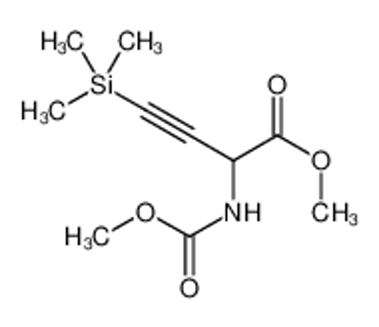 Picture of 3-Butynoic acid, 2-[(methoxycarbonyl)amino]-4-(trimethylsilyl)-, methyl ester