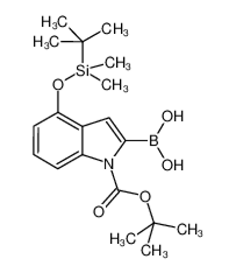 Picture of [4-[tert-butyl(dimethyl)silyl]oxy-1-[(2-methylpropan-2-yl)oxycarbonyl]indol-2-yl]boronic acid