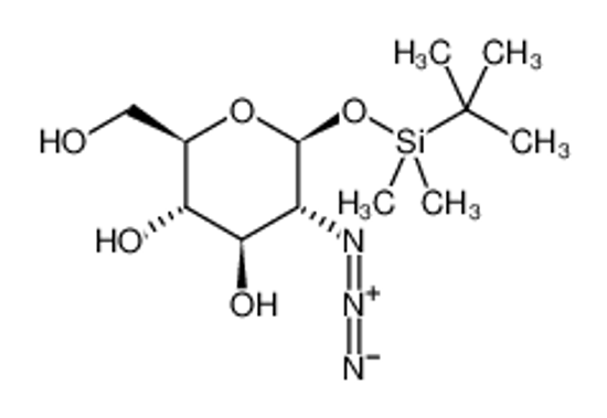 Picture of [(2R,3S,4R,5R,6S)-3,4-diacetyloxy-5-azido-6-[tert-butyl(dimethyl)silyl]oxyoxan-2-yl]methyl acetate