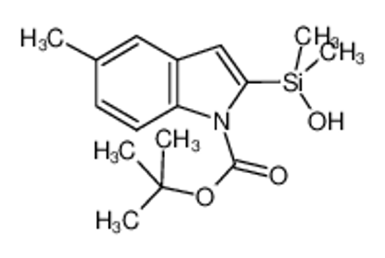Picture of tert-butyl 2-[hydroxy(dimethyl)silyl]-5-methylindole-1-carboxylate