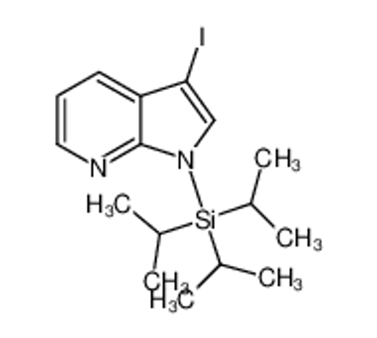 Picture of (3-iodopyrrolo[2,3-b]pyridin-1-yl)-tri(propan-2-yl)silane