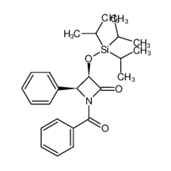 Picture of (3R,4S)-1-benzoyl-4-phenyl-3-tri(propan-2-yl)silyloxyazetidin-2-one