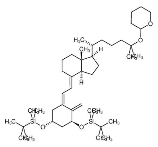 Picture of [[(1a,3b,5Z,7E)-25-[(Tetrahydro-2H-pyran-2-yl)oxy]-9,10-secocholesta-5,7,10(19)-triene-1,3-diyl]bis(oxy)]bis[(1,1-dimethylethyl)dimethylsilane]