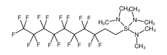 Picture of (heptadecaflroro-1,1,2,2-tetrahydrodecyl)tris(dimethylamino)silane