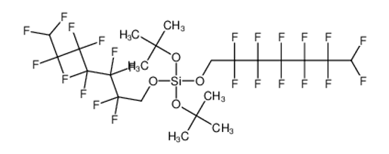Imagem de ditert-butyl bis(2,2,3,3,4,4,5,5,6,6,7,7-dodecafluoroheptyl) silicate
