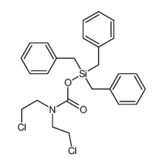 Picture of tribenzylsilyl N,N-bis(2-chloroethyl)carbamate