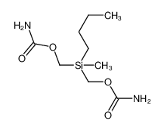 Picture of [butyl-(carbamoyloxymethyl)-methylsilyl]methyl carbamate