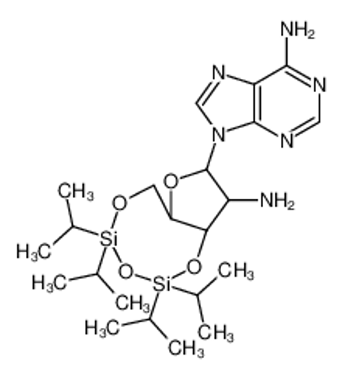 Picture of 9-[9-amino-2,2,4,4-tetra(propan-2-yl)-6a,8,9,9a-tetrahydro-6H-furo[3,2-f][1,3,5,2,4]trioxadisilocin-8-yl]purin-6-amine