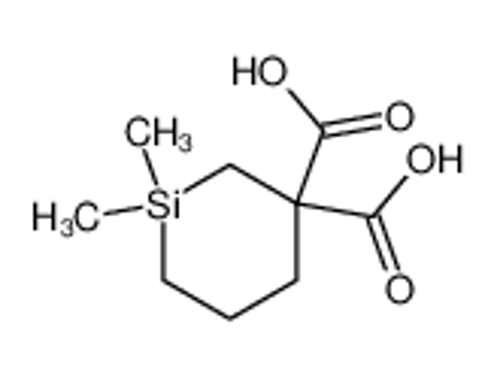 Picture of 1,1-dimethylsilinane-3,3-dicarboxylic acid