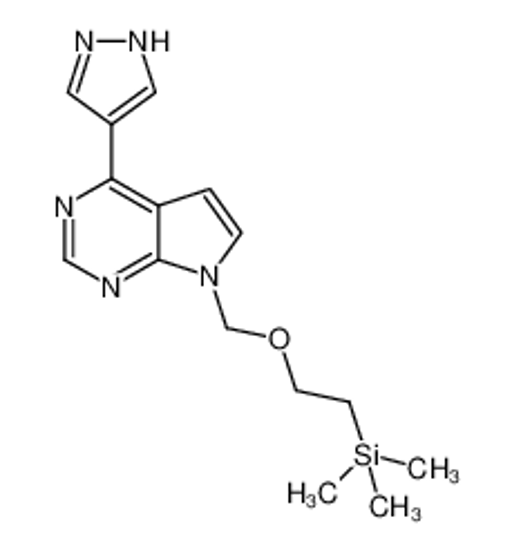 Picture of trimethyl-[2-[[4-(1H-pyrazol-4-yl)pyrrolo[2,3-d]pyrimidin-7-yl]methoxy]ethyl]silane