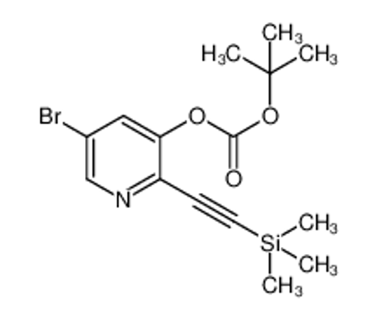 Picture of 5-Bromo-2-((trimethylsilyl)ethynyl)pyridin-3-yl tert-butyl carbonate