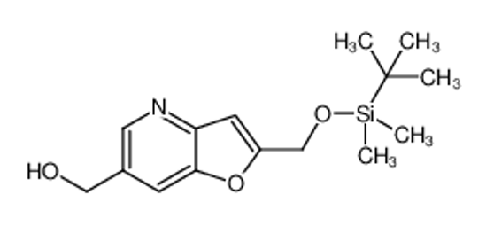 Picture of (2-((tert-Butyldimethylsilyloxy)methyl)furo[3,2-b]pyridin-6-yl)methanol