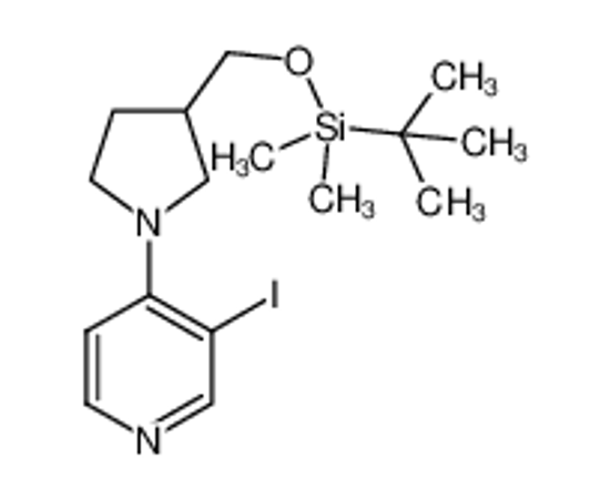 Picture of 4-(3-((tert-Butyldimethylsilyloxy)methyl)pyrrolidin-1-yl)-3-iodopyridine