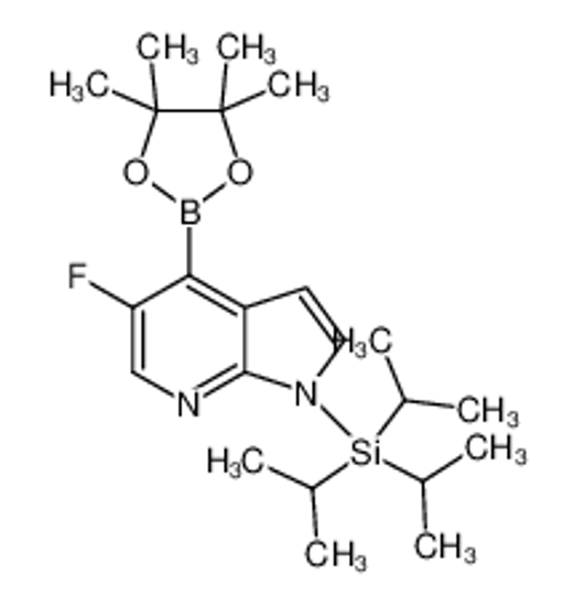 Imagem de [5-fluoro-4-(4,4,5,5-tetramethyl-1,3,2-dioxaborolan-2-yl)pyrrolo[2,3-b]pyridin-1-yl]-tri(propan-2-yl)silane