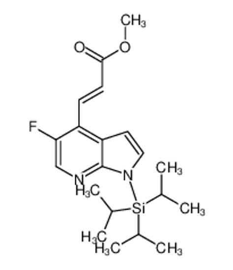 Picture of (E)-Methyl 3-(5-fluoro-1-(triisopropylsilyl)-1H-pyrrolo[2,3-b]pyridin-4-yl)acrylate