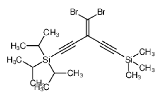 Picture of [3-(dibromomethylidene)-5-trimethylsilylpenta-1,4-diynyl]-tri(propan-2-yl)silane