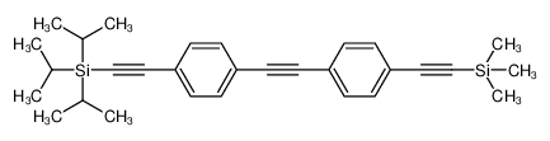 Picture of trimethyl-[2-[4-[2-[4-[2-tri(propan-2-yl)silylethynyl]phenyl]ethynyl]phenyl]ethynyl]silane