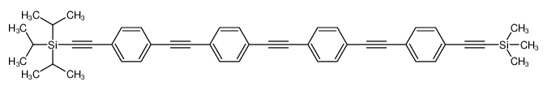 Picture of trimethyl-[2-[4-[2-[4-[2-[4-[2-[4-[2-tri(propan-2-yl)silylethynyl]phenyl]ethynyl]phenyl]ethynyl]phenyl]ethynyl]phenyl]ethynyl]silane