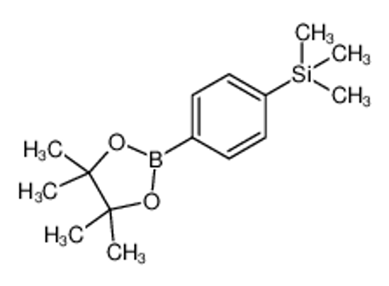 Picture of trimethyl-[4-(4,4,5,5-tetramethyl-1,3,2-dioxaborolan-2-yl)phenyl]silane
