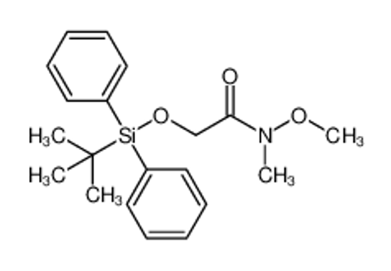 Picture of 2-[tert-butyl(diphenyl)silyl]oxy-N-methoxy-N-methylacetamide