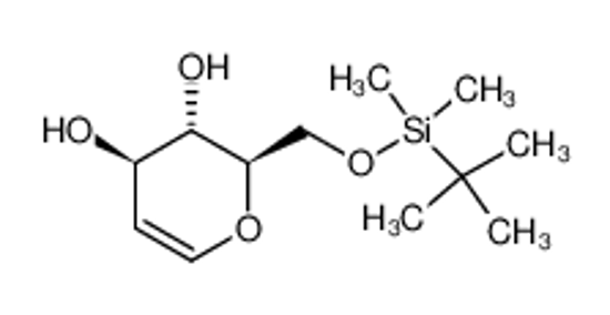 Picture of (2R,3S,4R)-2-[[tert-butyl(dimethyl)silyl]oxymethyl]-3,4-dihydro-2H-pyran-3,4-diol