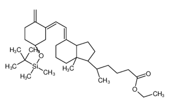 Picture of Ethyl (5R)-5-[(1R,4E,7aR)-4-{(2E)-2-[(5S)-5-{[dimethyl(2-methyl-2 -propanyl)silyl]oxy}-2-methylenecyclohexylidene]ethylidene}-7a-me thyloctahydro-1H-inden-1-yl]hexanoate (non-preferred name)