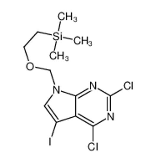 Picture of 2,4-Dichloro-5-iodo-7-{[2-(trimethylsilyl)ethoxy]methyl}-7H-pyrro lo[2,3-d]pyrimidine