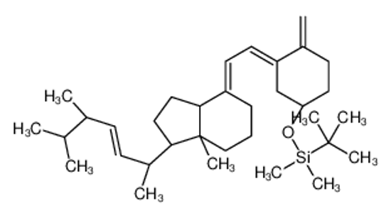 Picture of (3S,5Z,7E,14ξ,22E)-3-{[Dimethyl(2-methyl-2-propanyl)silyl]oxy}-9, 10-secoergosta-5,7,10,22-tetraene