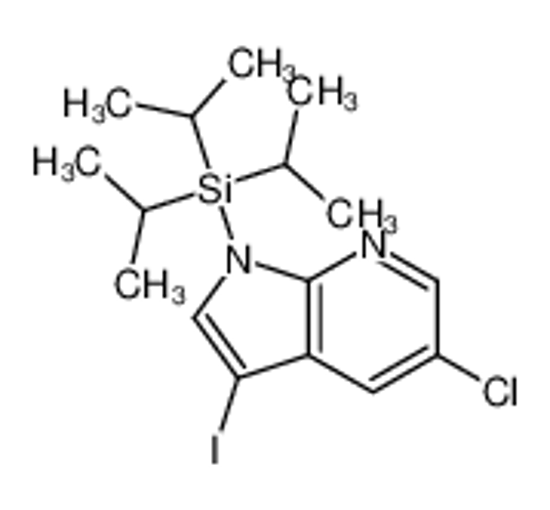 Picture of (5-chloro-3-iodo-pyrrolo[2,3-b]pyridin-1-yl)-triisopropyl-silane