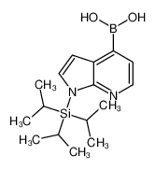 Picture of (1-triisopropylsilylpyrrolo[2,3-b]pyridin-4-yl)boronic acid